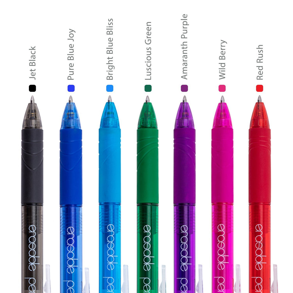 Erasable Gel Pens 14 PACK Assorted Colors Retractable Clicker Gel Ink Pens  0.7mm
